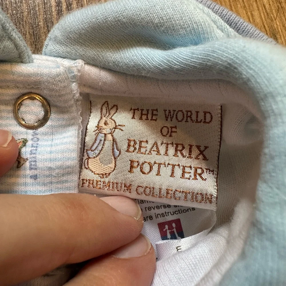 Charming Light Blue Baby Bodysuit with Collar